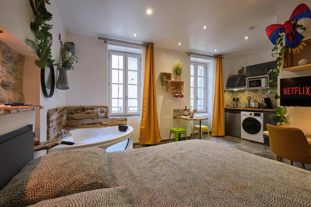 Place Carnot - Studio Tout Equipe Avec Jacuzzi Proche Toutes Commodites Carcassonne Exterior foto