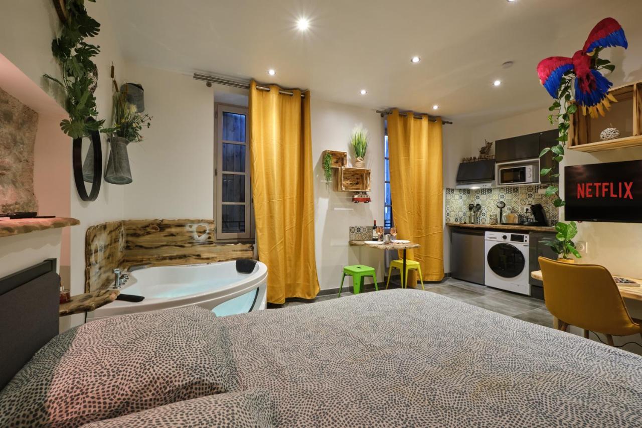 Place Carnot - Studio Tout Equipe Avec Jacuzzi Proche Toutes Commodites Carcassonne Exterior foto